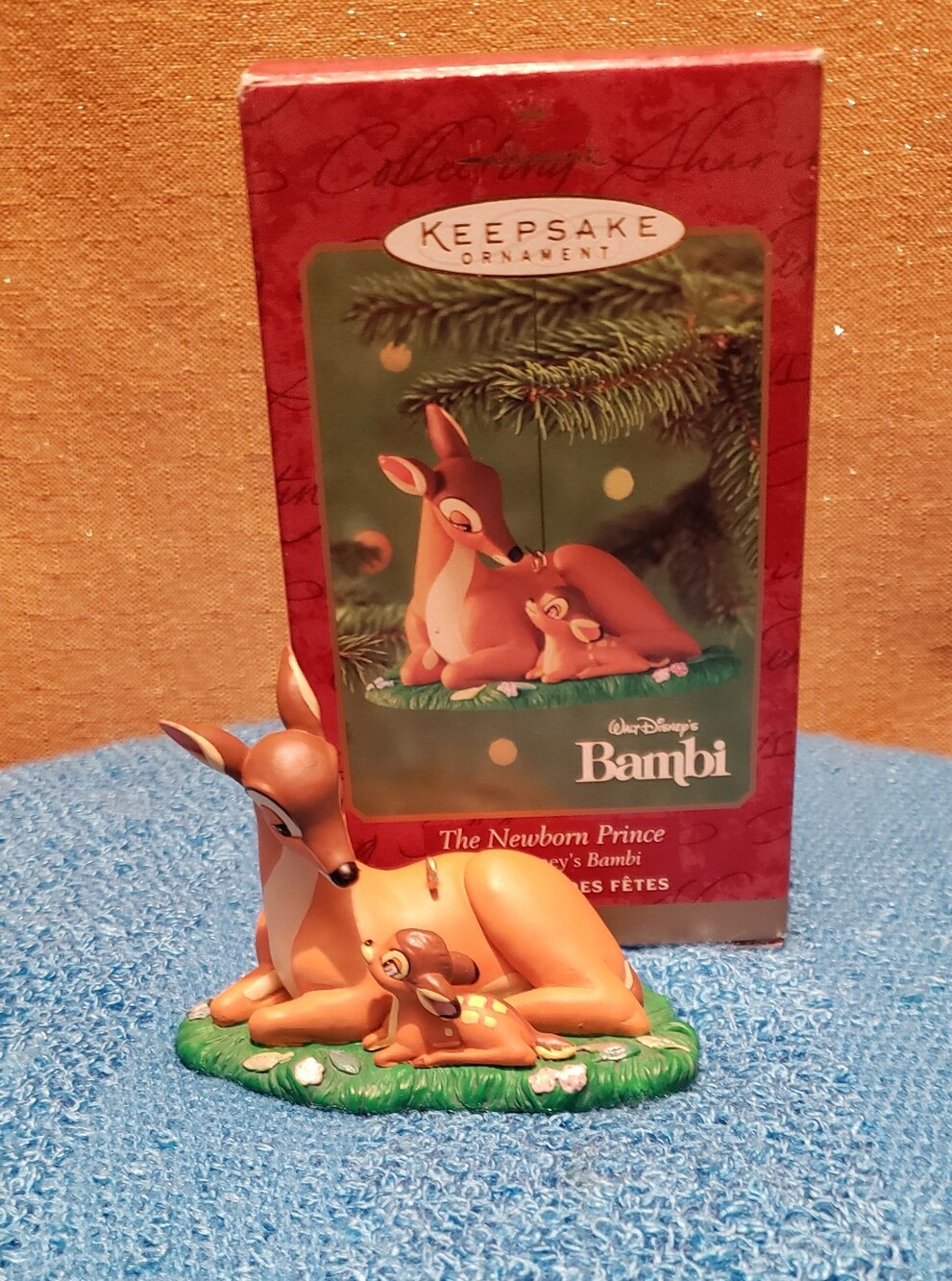 Disney Bambi Christmas Ornament- Brown & Green